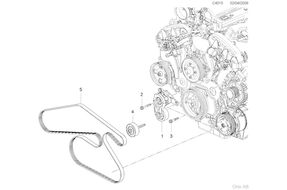 Idler-/guide pulley