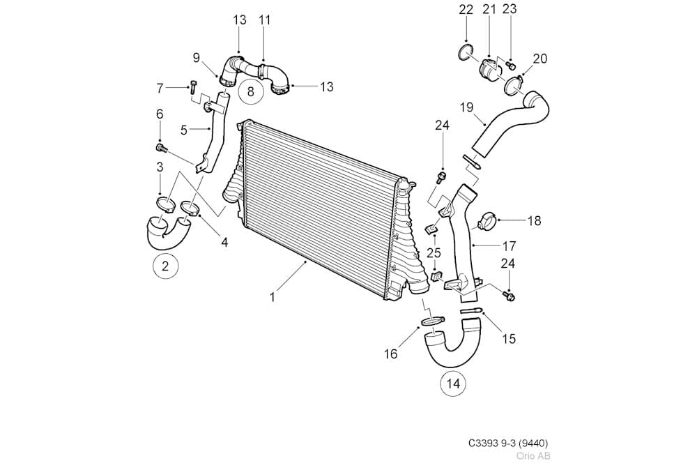 Intercooler, charger
