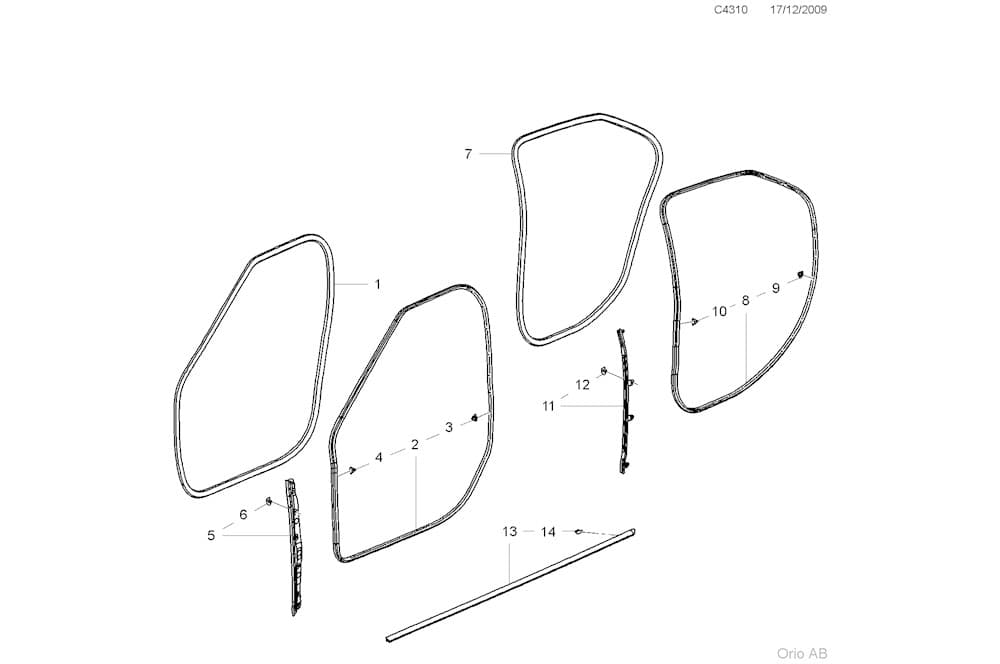 Rubber strip