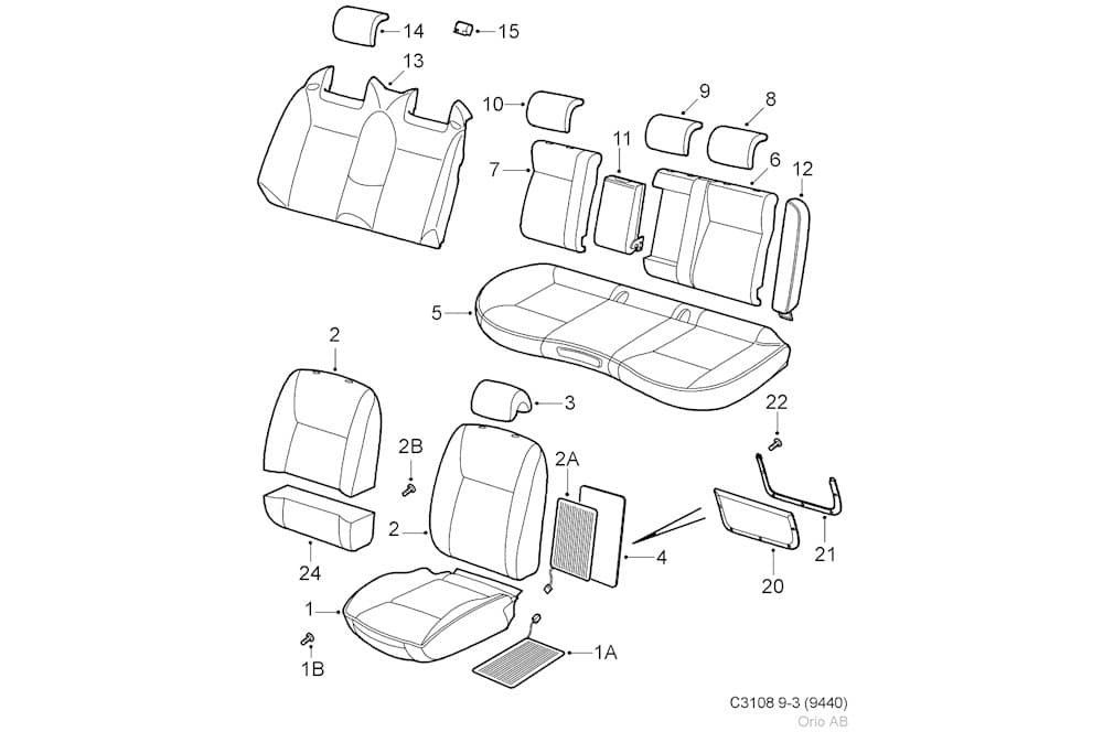 Seat squab