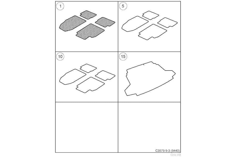 Floor mat set