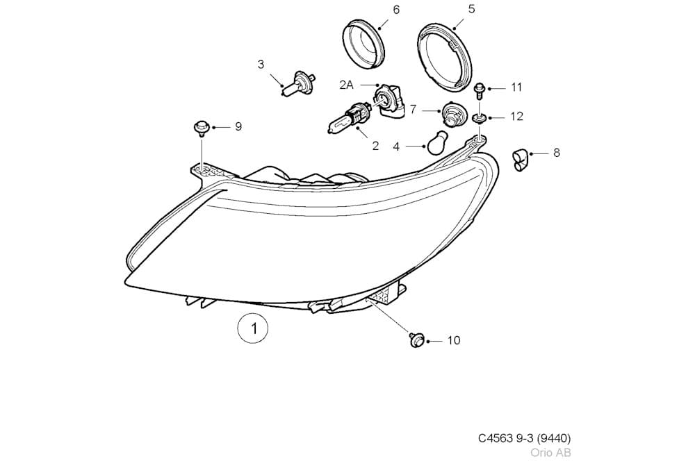 Headlight LH