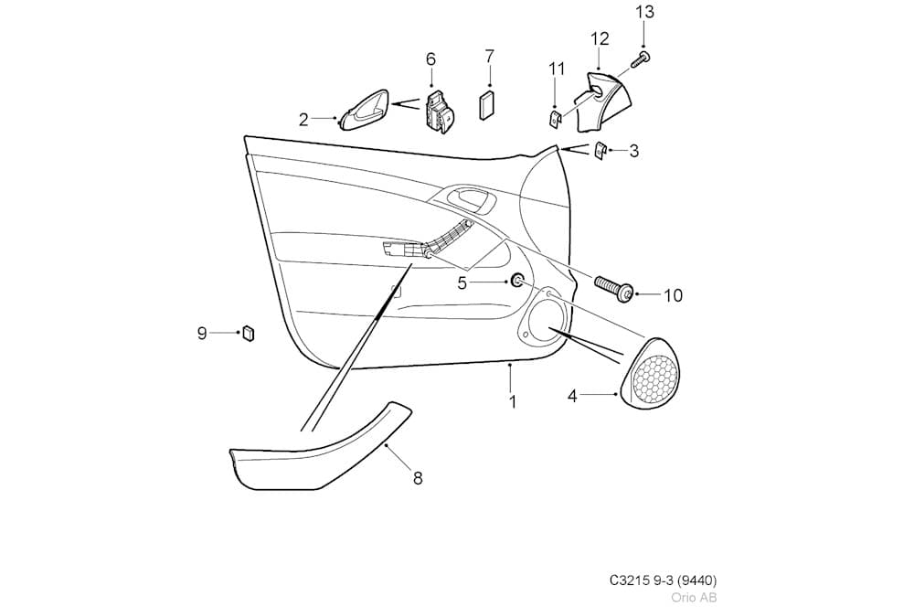Interior door panel-1