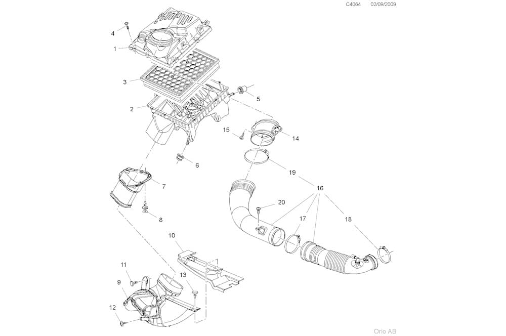 Fresh air conduit (passenger compartment air)