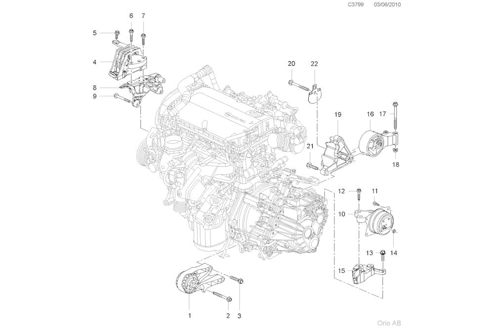 Engine mounting