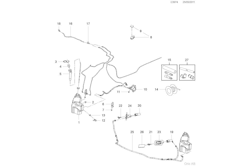 Washer fluid tank