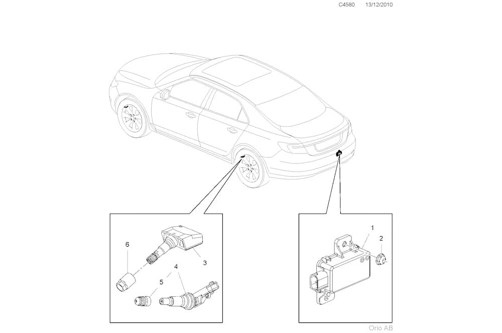 Control unit, TPMS