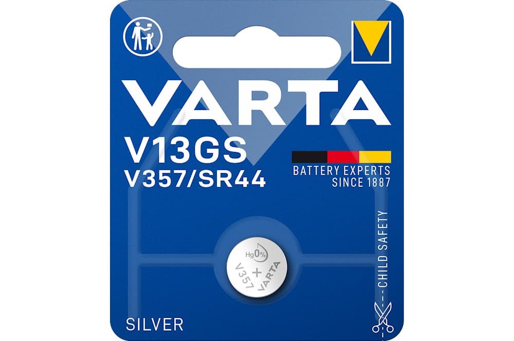 Varta Silver Coin V13Gs/V357/Sr44 Blister 1-3