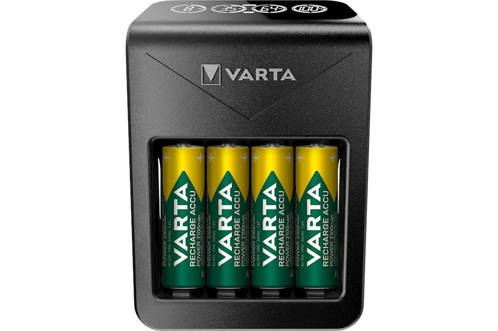 Varta Lcd Plug Charger+ 4X Aa 2100 Mah 56706-2
