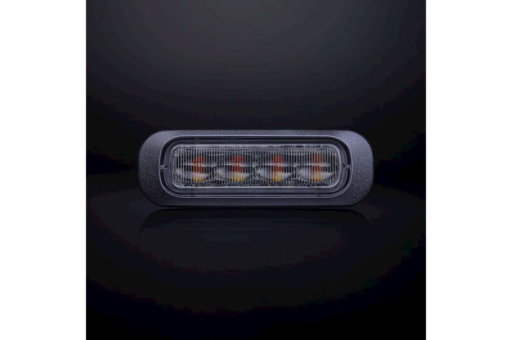 Dark Knight Riktat Blixtljus Orange 4 Led Mörklins