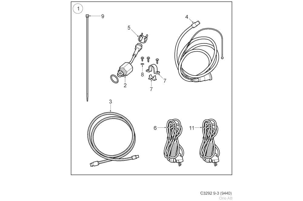 Engine heater location