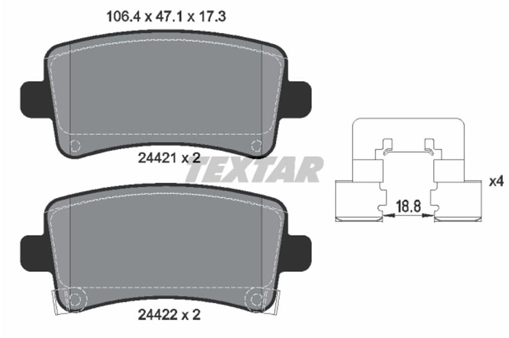 Brake Pad Set, disc brake