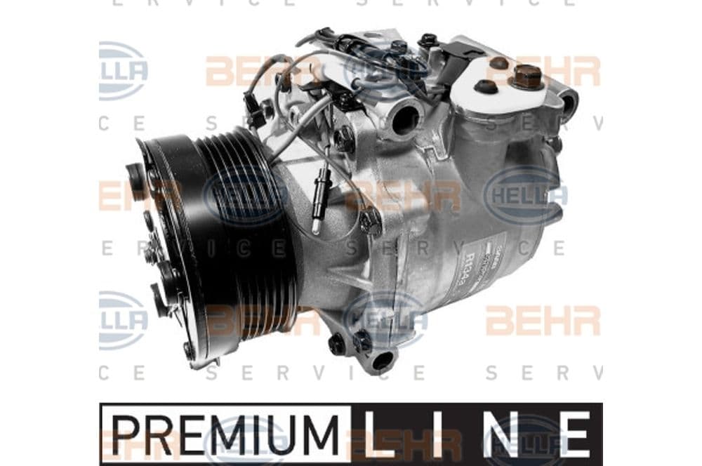 Compressor, air conditioning, BEHR HELLA SERVICE *** PREMIUM LINE ***