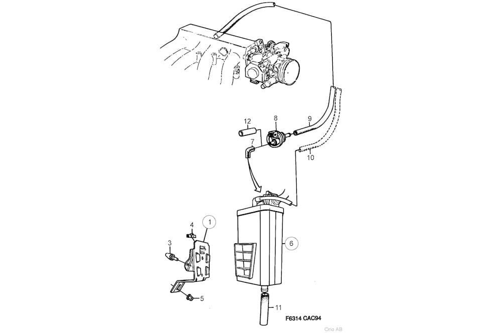 Activated carbon filter, tank breather