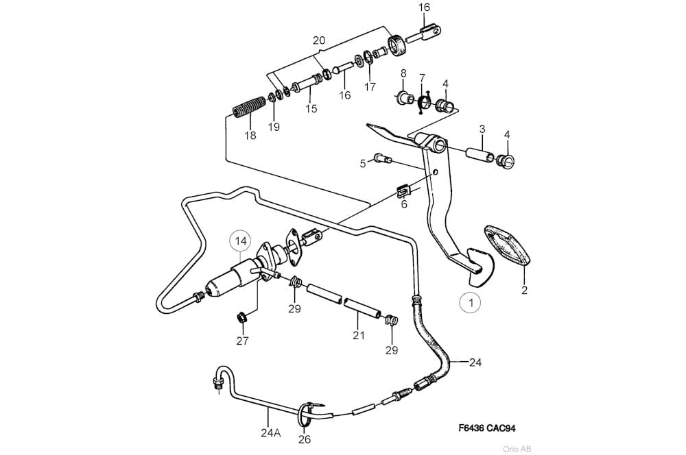 Clutch hose