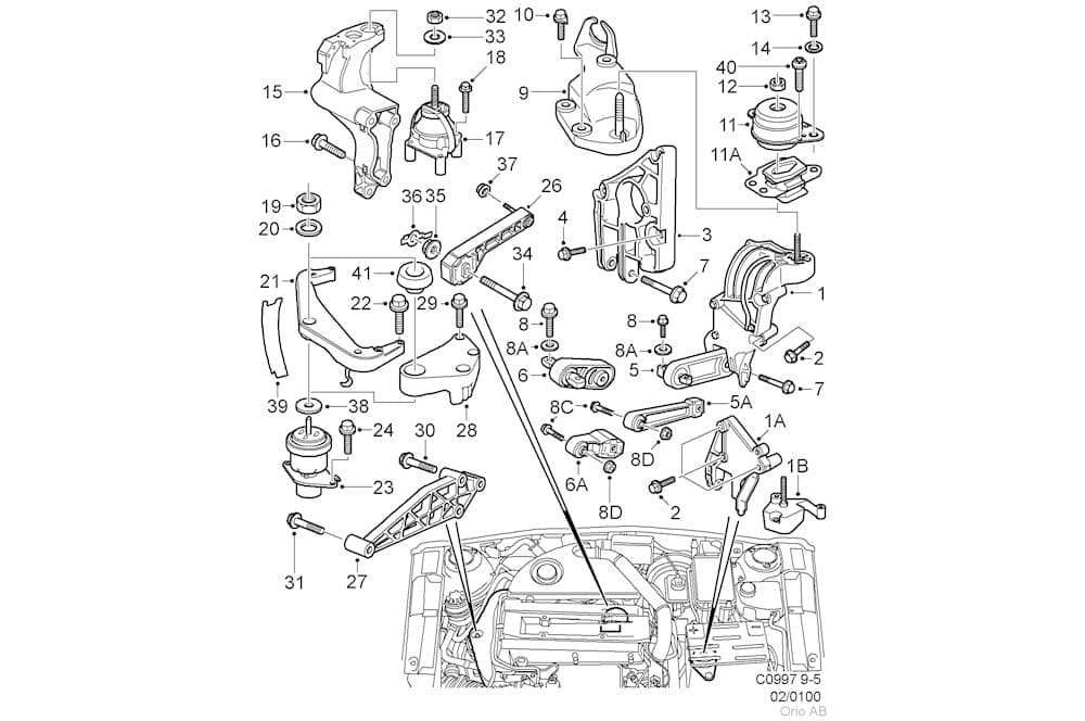Engine mounting bracket