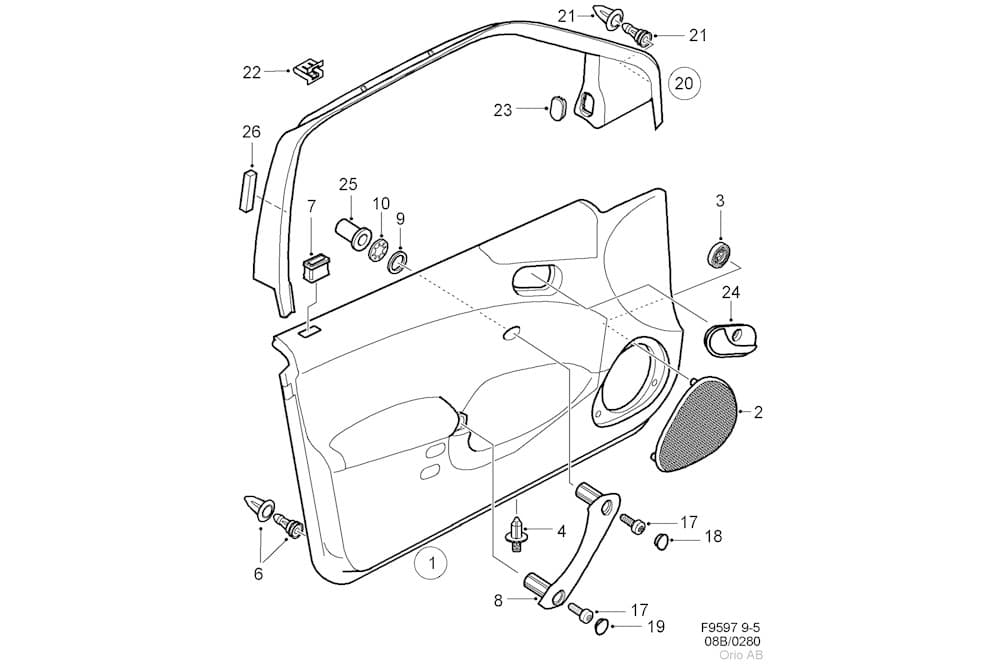 Interior door panel-1