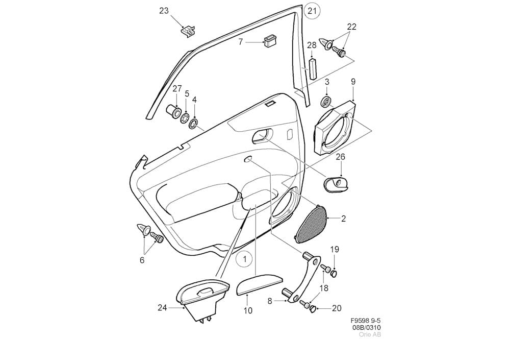 Interior door panel-1
