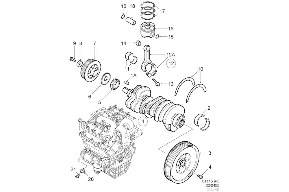 Piston ring set