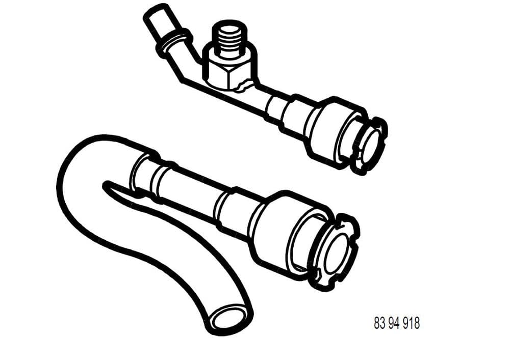 Tool. Adapter, fuel pressure, 4-cyl